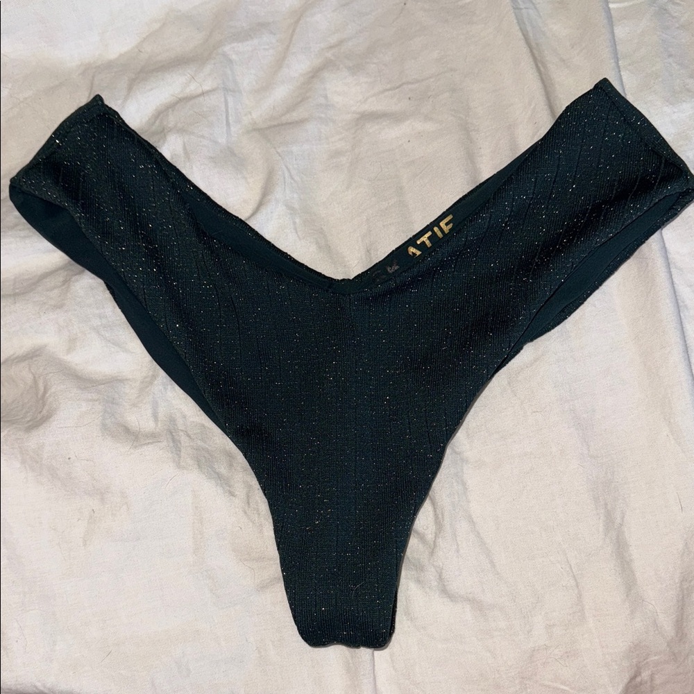 Skatie dark green sparkle Bottoms
